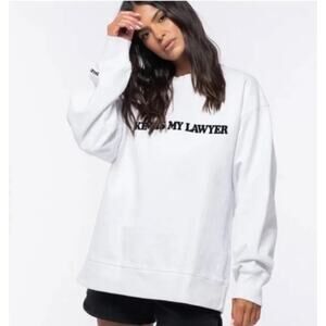 Talentless Kim Is My Lawyer White Hoodie